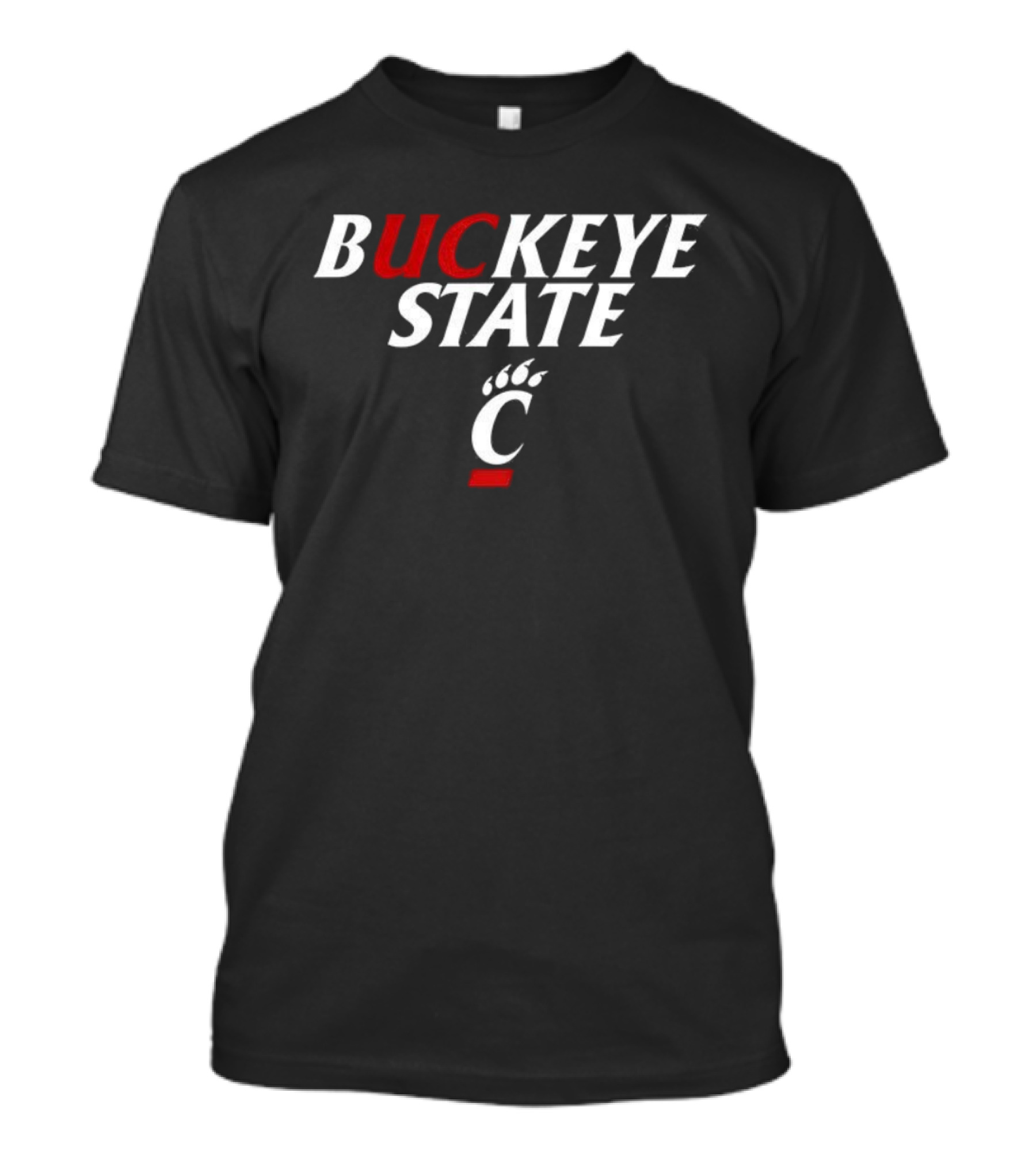 Cincinnati Bearcats Buckeye State UC Paw Print T-Shirt
