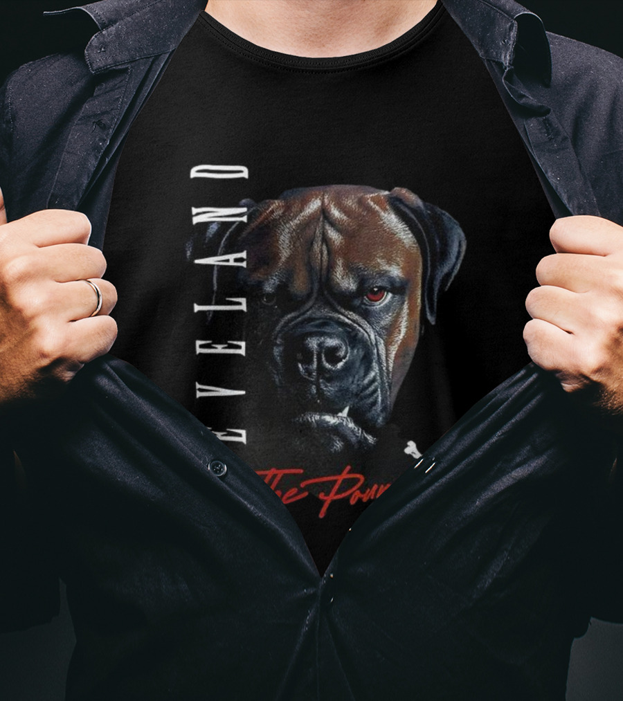 Cleveland Browns The Dawg Pound Boxer Dog Football Fan Art T-Shirt