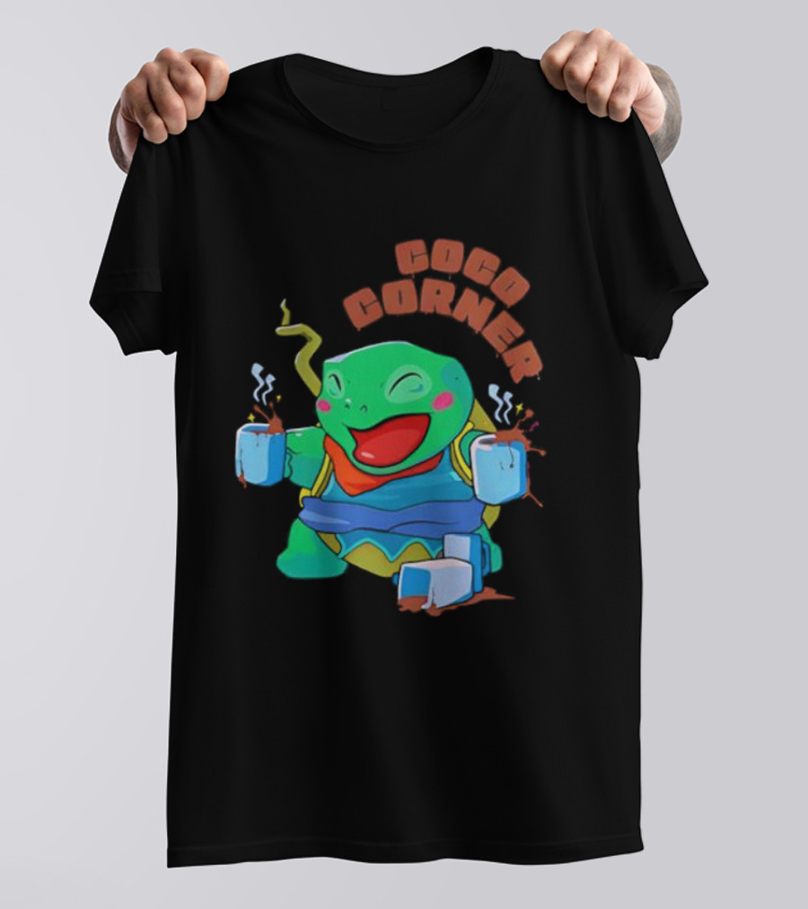 Coco Corner Pokémon Character Coffee Lovers Vibrant Design T-Shirt