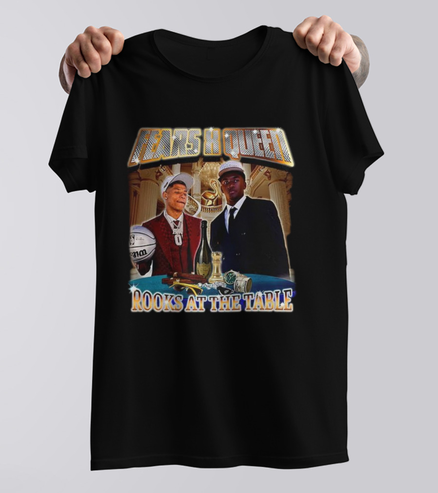 Fears X Queen Rooks At The Table Basketball And Luxury Elements T-Shirt