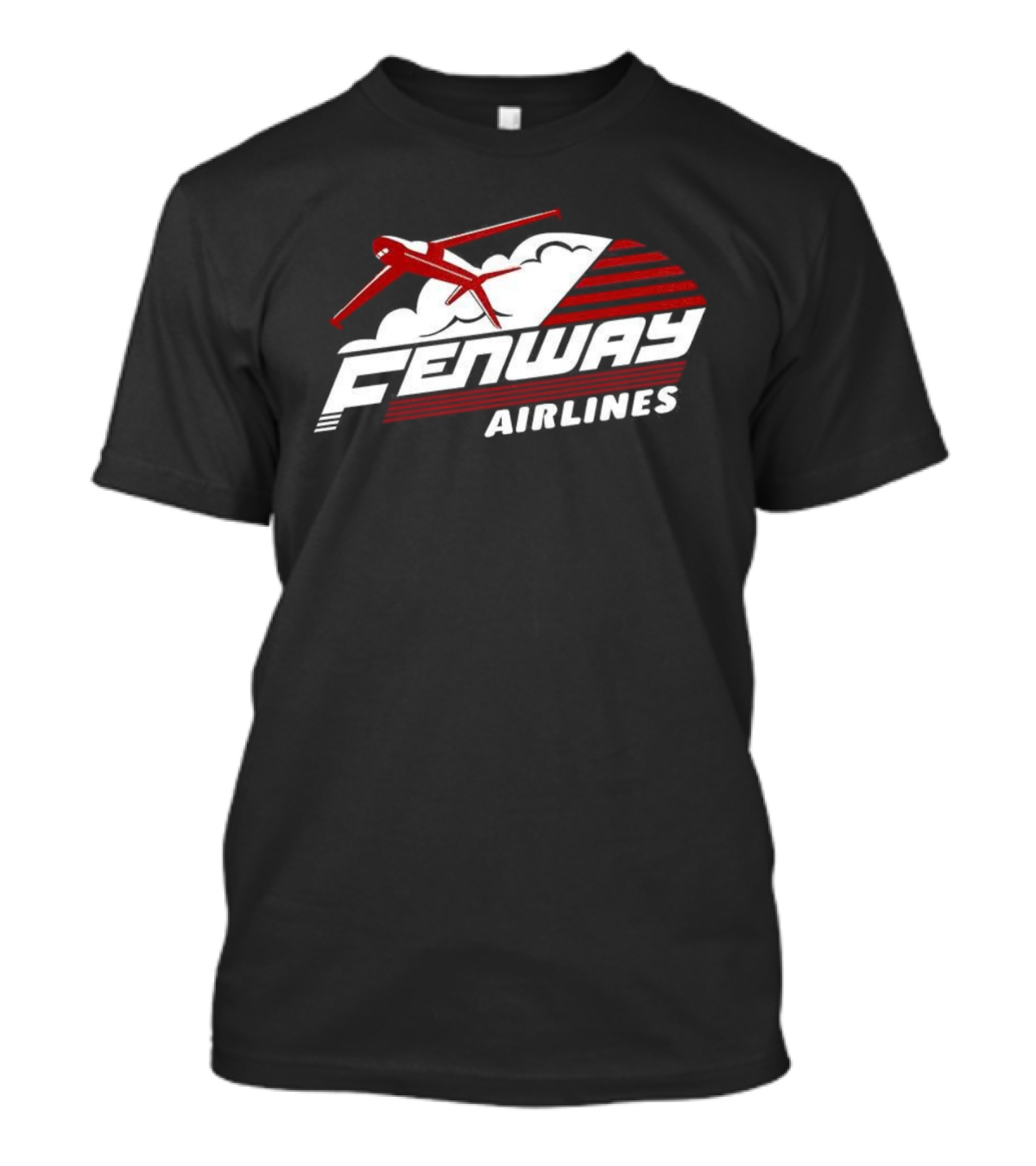 Fenway Airlines Retro Airplane Emblem T-Shirt