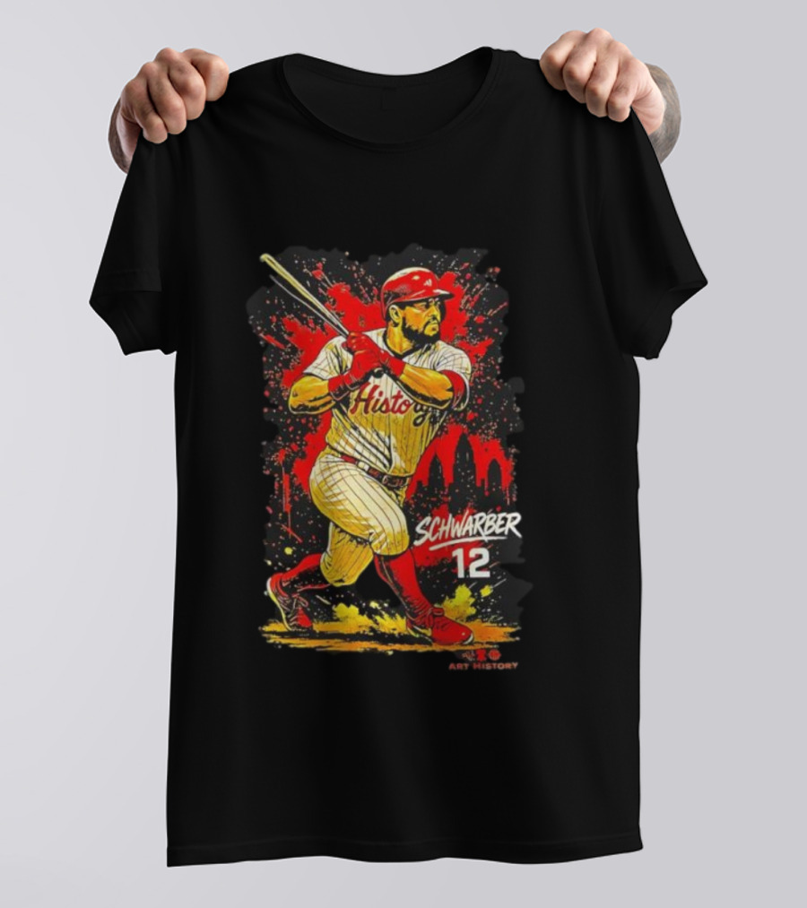 Kyle Schwarber Philadelphia Phillies History 12 Baseball T-Shirt