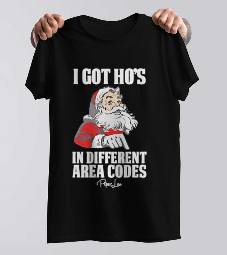 Santa Claus I Got Ho's In Different Area Codes T-Shirt