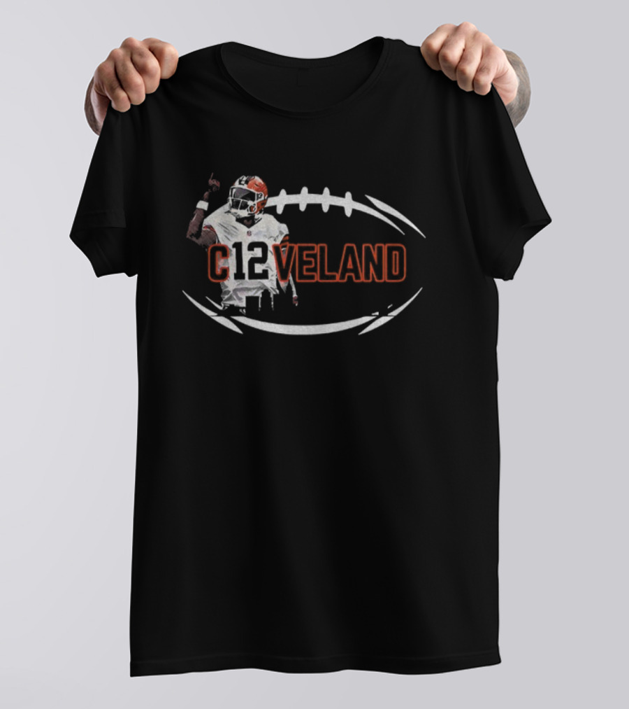 Shedeur Sanders Dawg Pound C12veland Football Icon Celebrating Cleveland Spirit T-Shirt