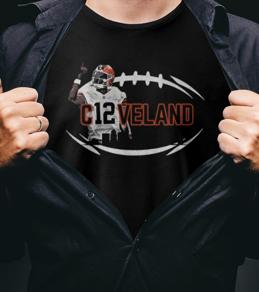 Shedeur Sanders Dawg Pound C12veland Football Icon Celebrating Cleveland Spirit T-Shirt