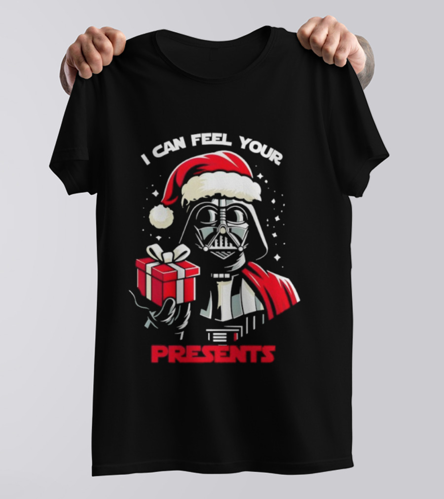 Star Wars Christmas Darth Vader Santa Can Feel Your Presents T-Shirt