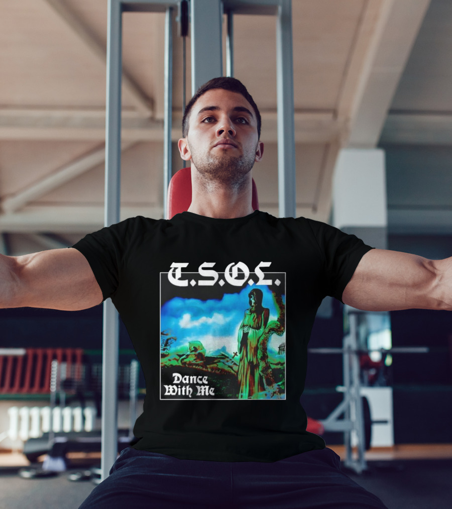 T.S.O.L. Dance With Me Album Art Cemetery Scene T-Shirt