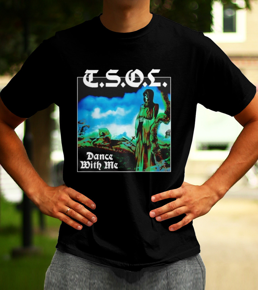 T.S.O.L. Dance With Me Album Art Cemetery Scene T-Shirt