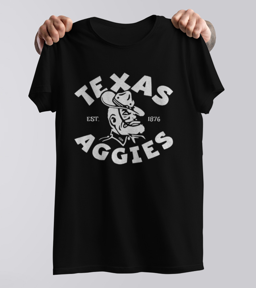 Texas Aggies Est 1876 Retro Cowboy Mascot T-Shirt
