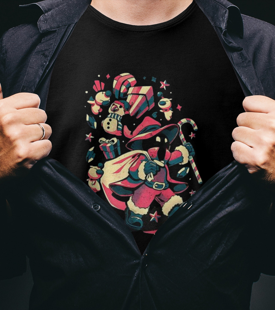 Vivi Ornitier Final Fantasy Jingle Spell Christmas Magic T-Shirt