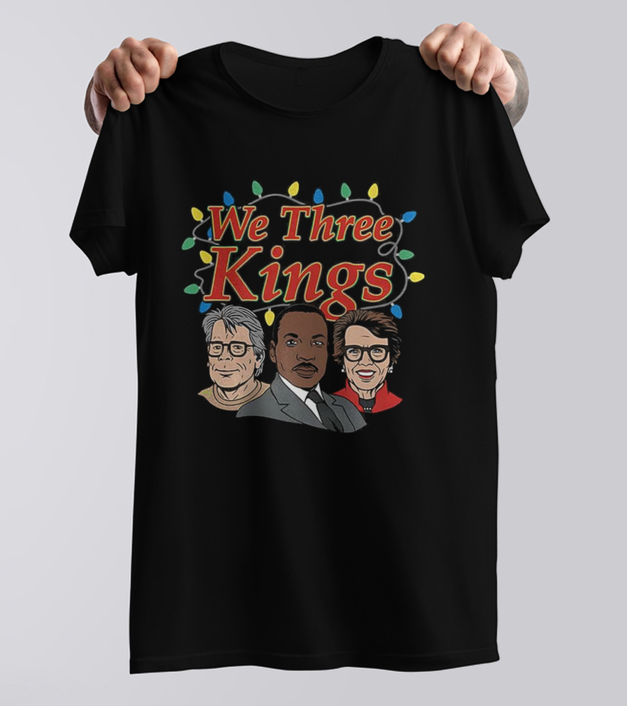 We Three Kings String Of Christmas Lights Cartoon T-Shirt
