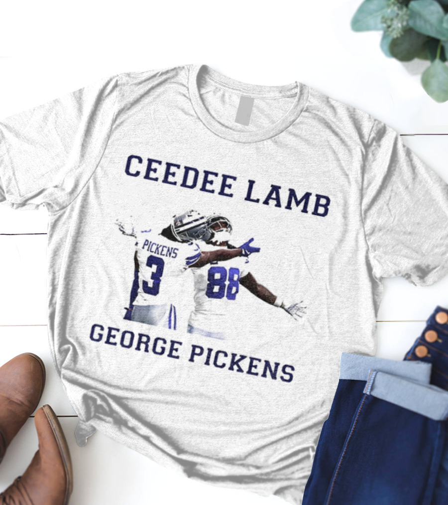 CeeDee Lamb George Pickens Dallas Cowboys NFL Football 2025 Vintage T-Shirt