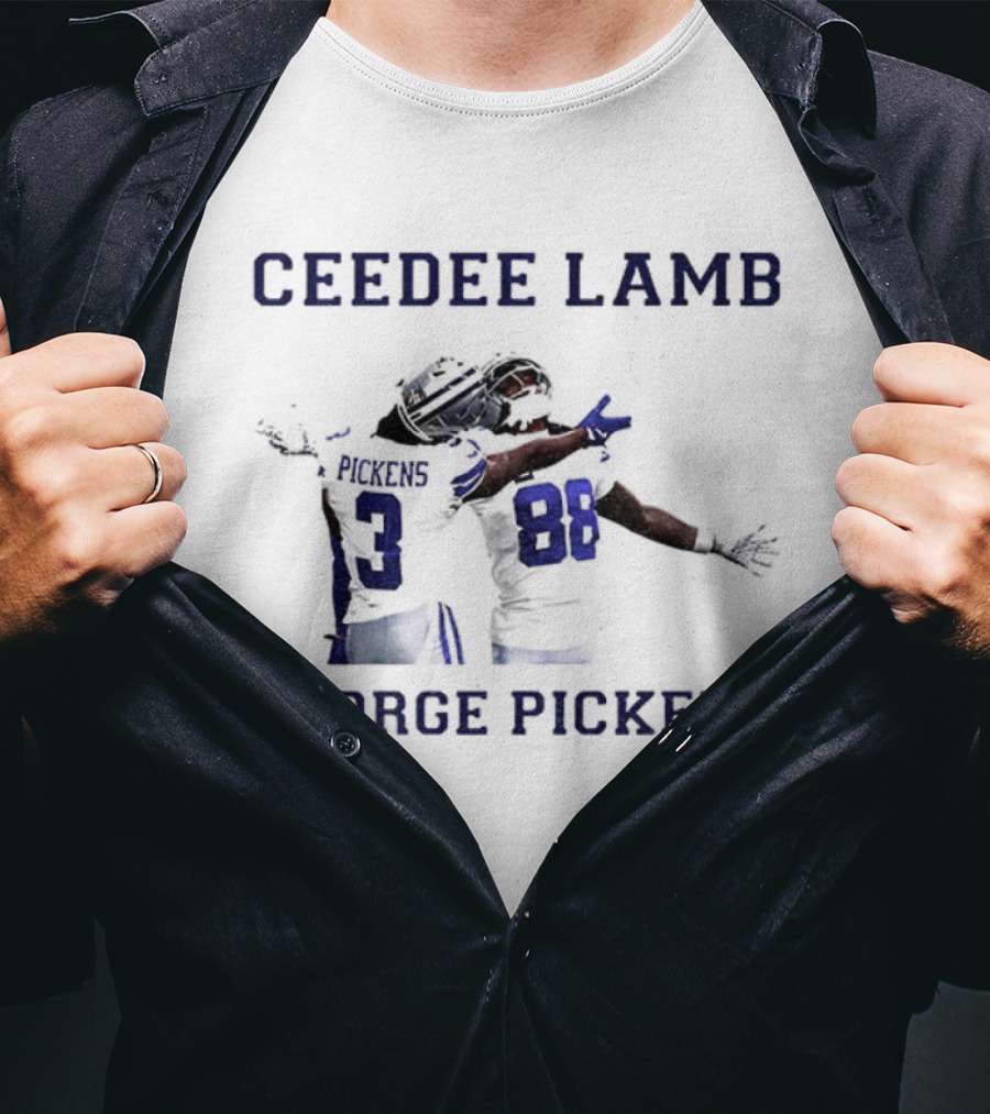CeeDee Lamb George Pickens Dallas Cowboys NFL Football 2025 Vintage T-Shirt