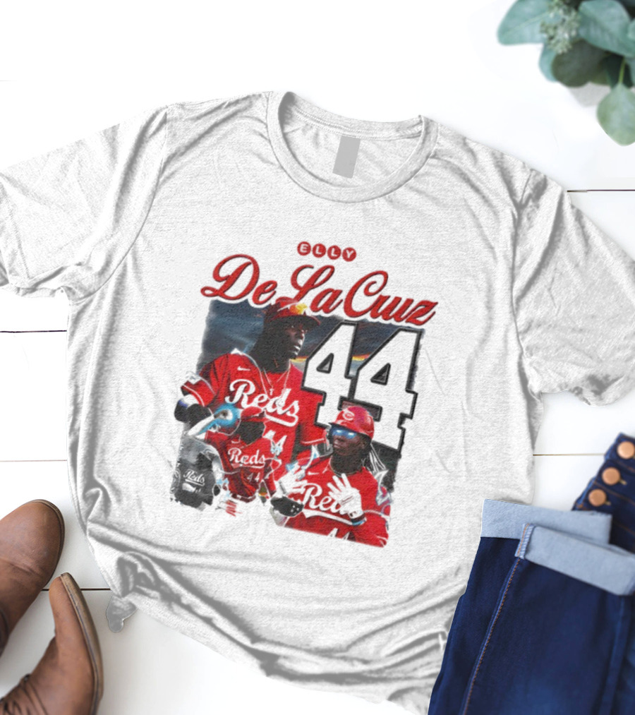 De La Cruz 44 Reds Vintage Style Electricidad Sports Icon T-Shirt