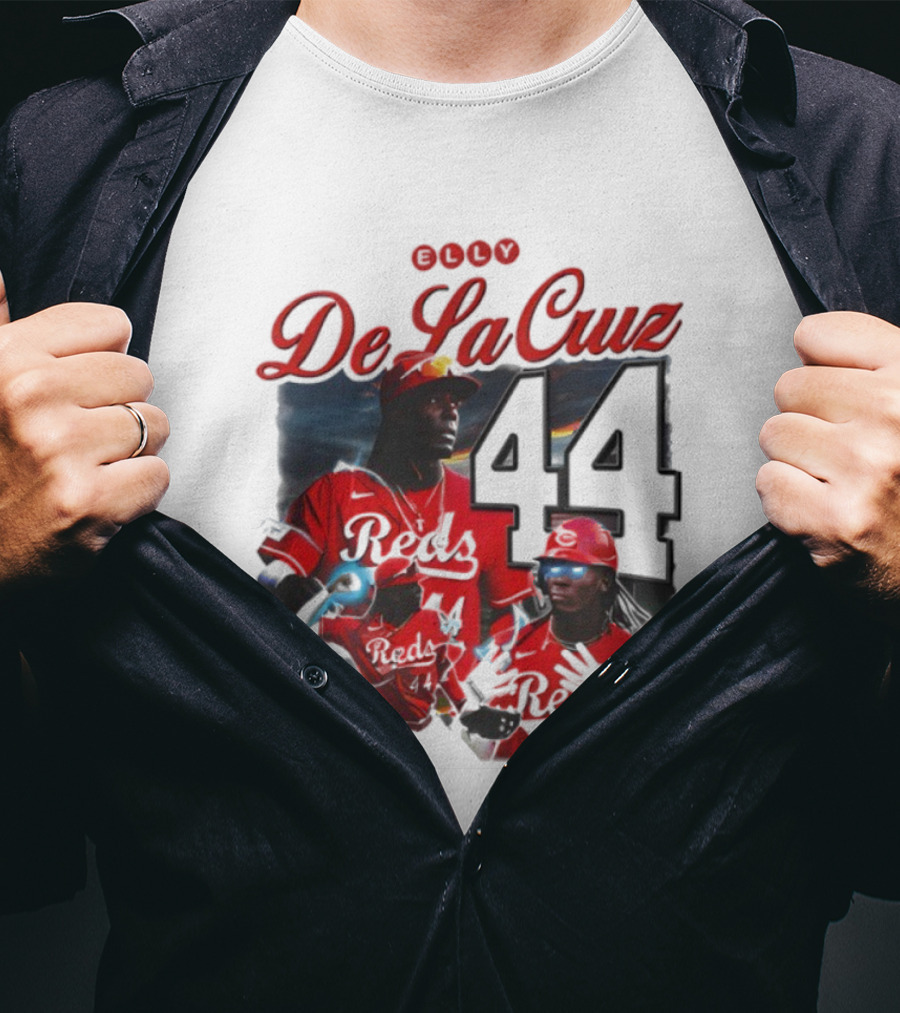 De La Cruz 44 Reds Vintage Style Electricidad Sports Icon T-Shirt