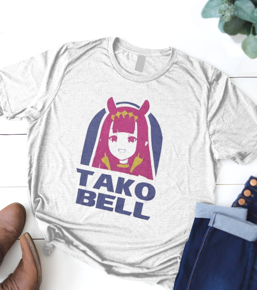 Hololive En Ina Tako Bell Logo Parody T-Shirt