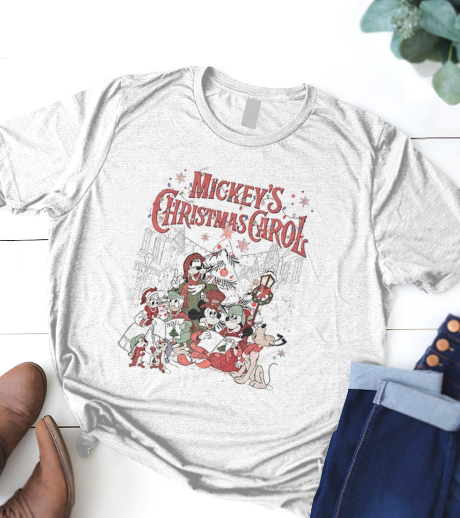 Mickey's Christmas Carol Magic Kingdom Disney Holiday Classic T-Shirt