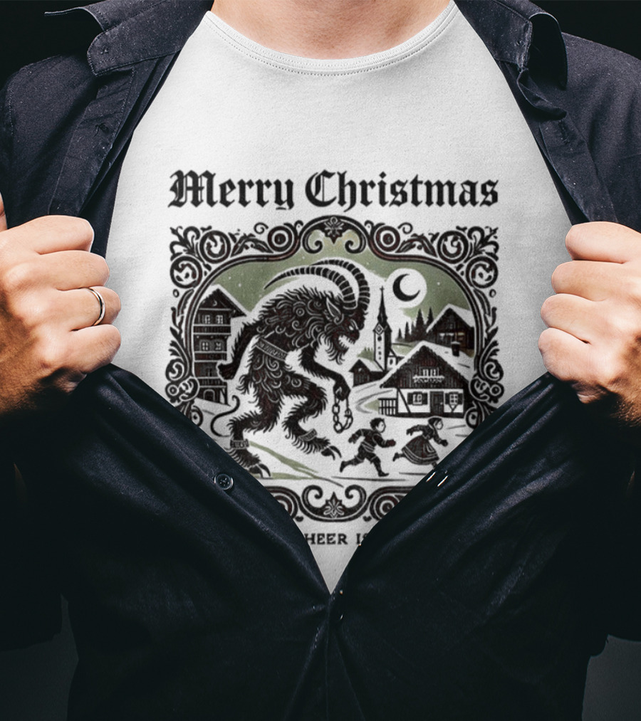Merry Christmas Krampus Price Of Cheer Is Paid In Fear T-Shirt