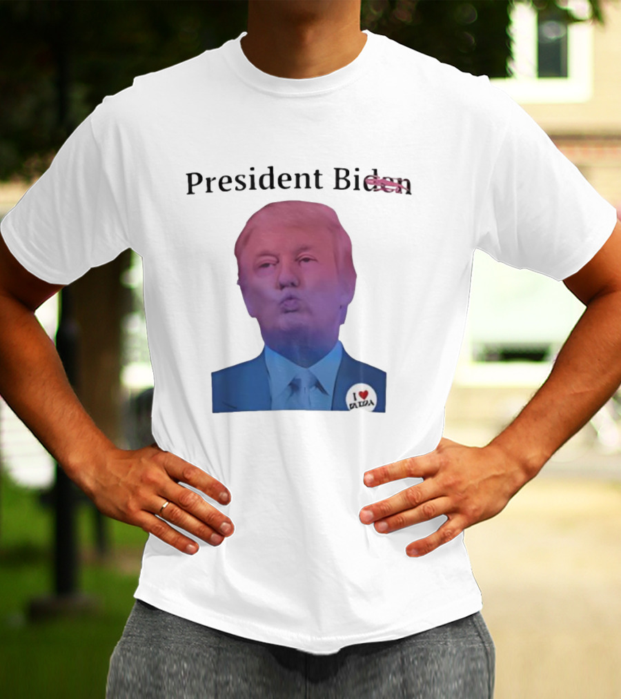 President Bi Den Trump I Love Leda T-Shirt