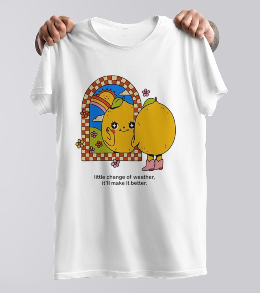 Maren Morris Lemon Little Change Of Weather Sunflower Mirror Boots T-Shirt