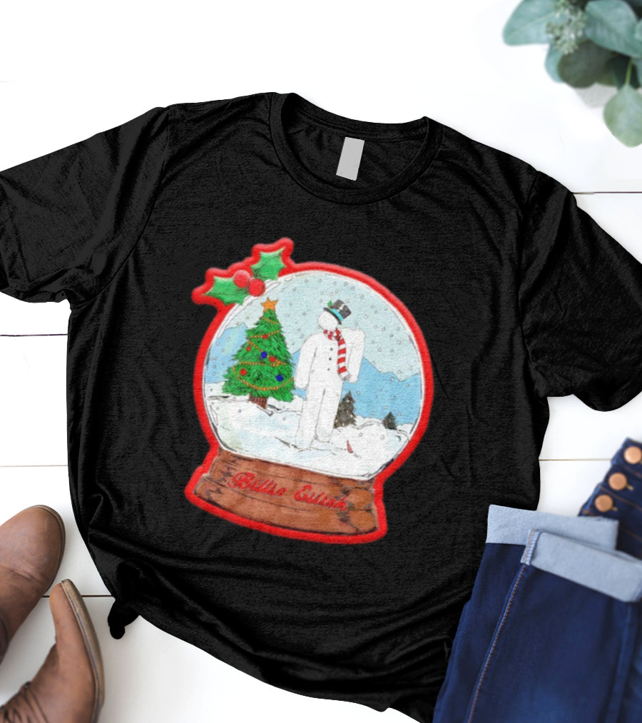 Billie Eilish Blohsh Christmas Snowglobe Ornament T-Shirt