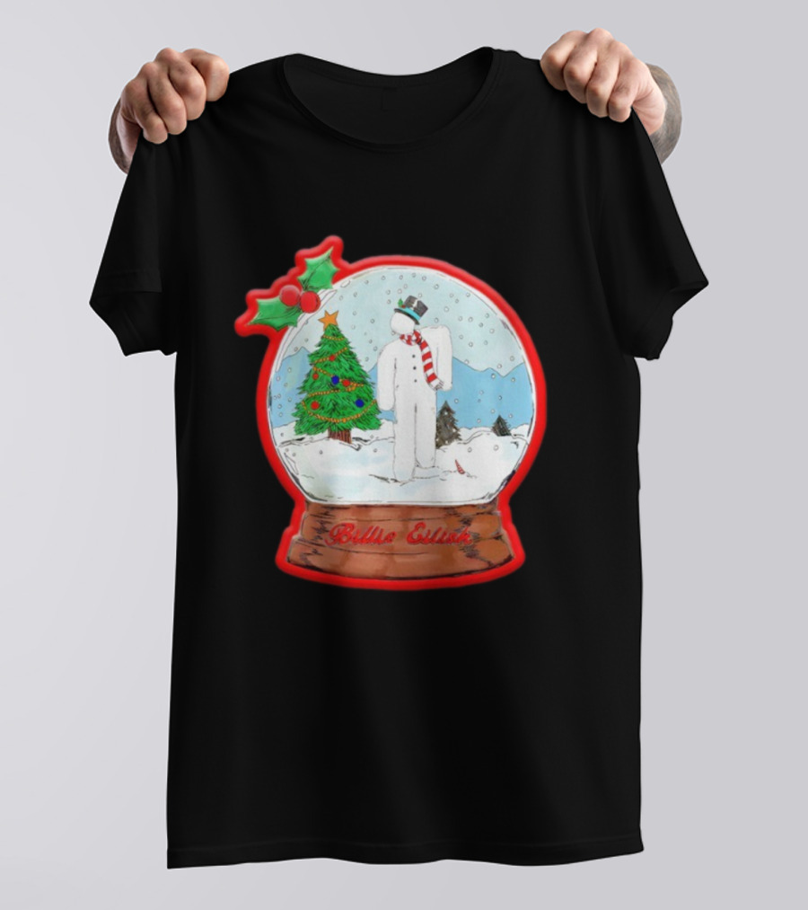 Billie Eilish Blohsh Christmas Snowglobe Ornament T-Shirt