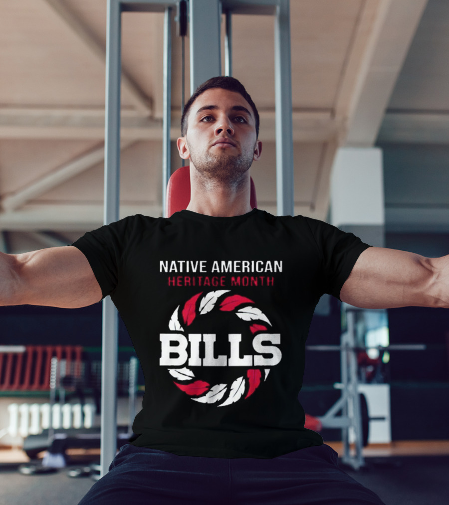 Buffalo Bills Native American Heritage Month Bills Wreath Design T-Shirt