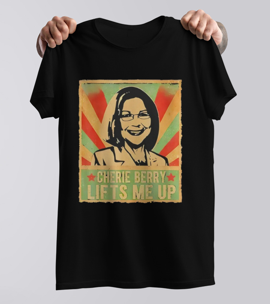 Cherie Berry Lifts Me Up Retro Style Elevator Pun T-Shirt