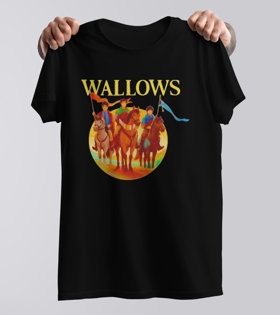 Wallows Band Medieval Horse Riding Scene T-Shirt