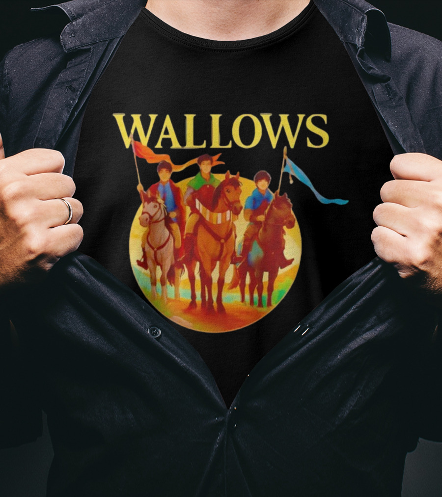Wallows Band Medieval Horse Riding Scene T-Shirt