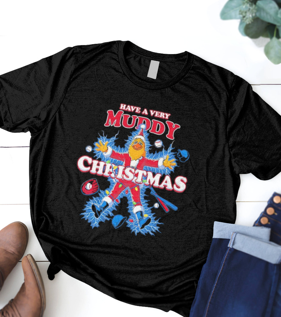 Have A Very Muddy Toledo Mud Hens Christmas T-Shirt