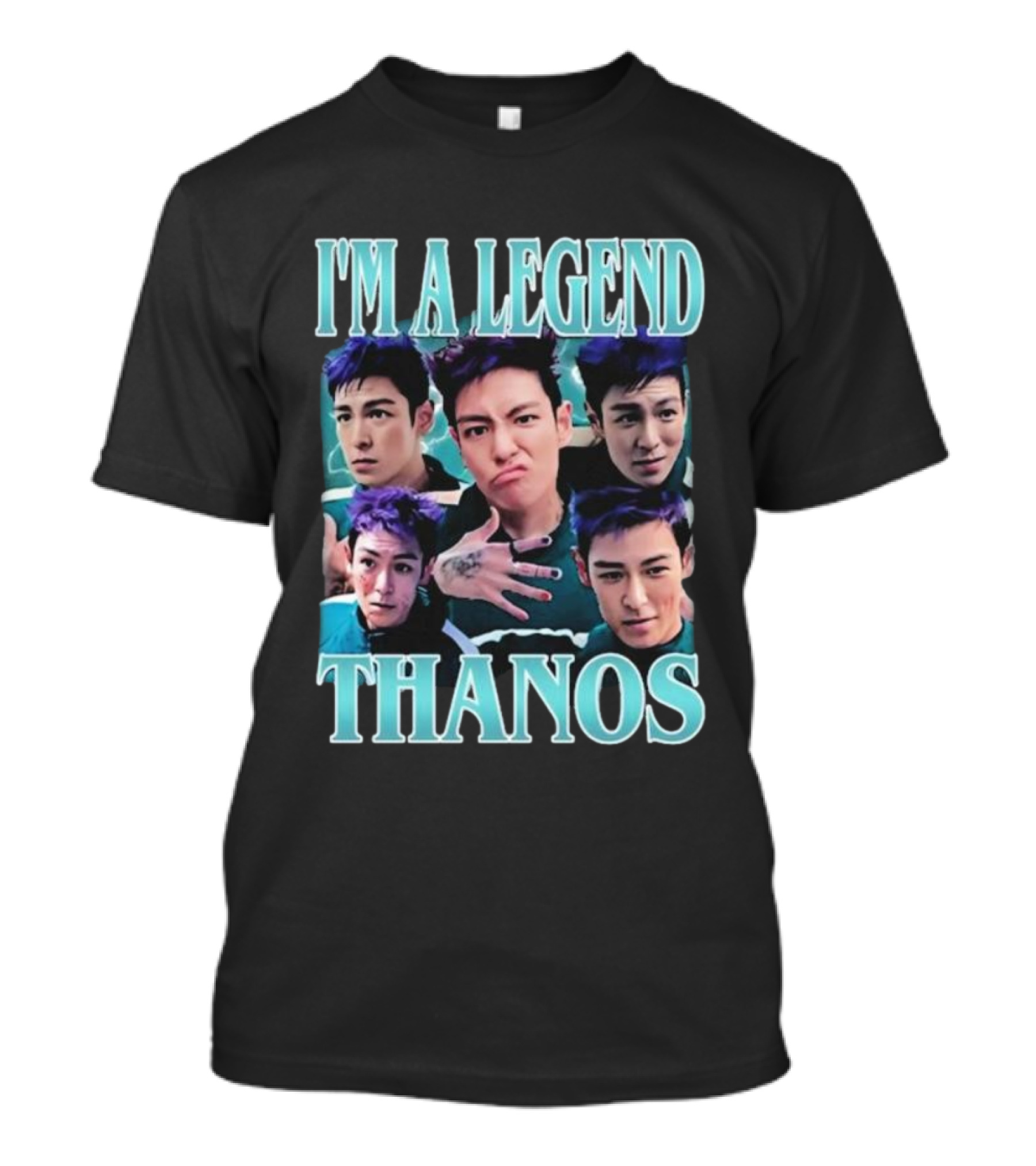 I'm A Legend Thanos Squid Game 2 Actor Character Faces T-Shirt