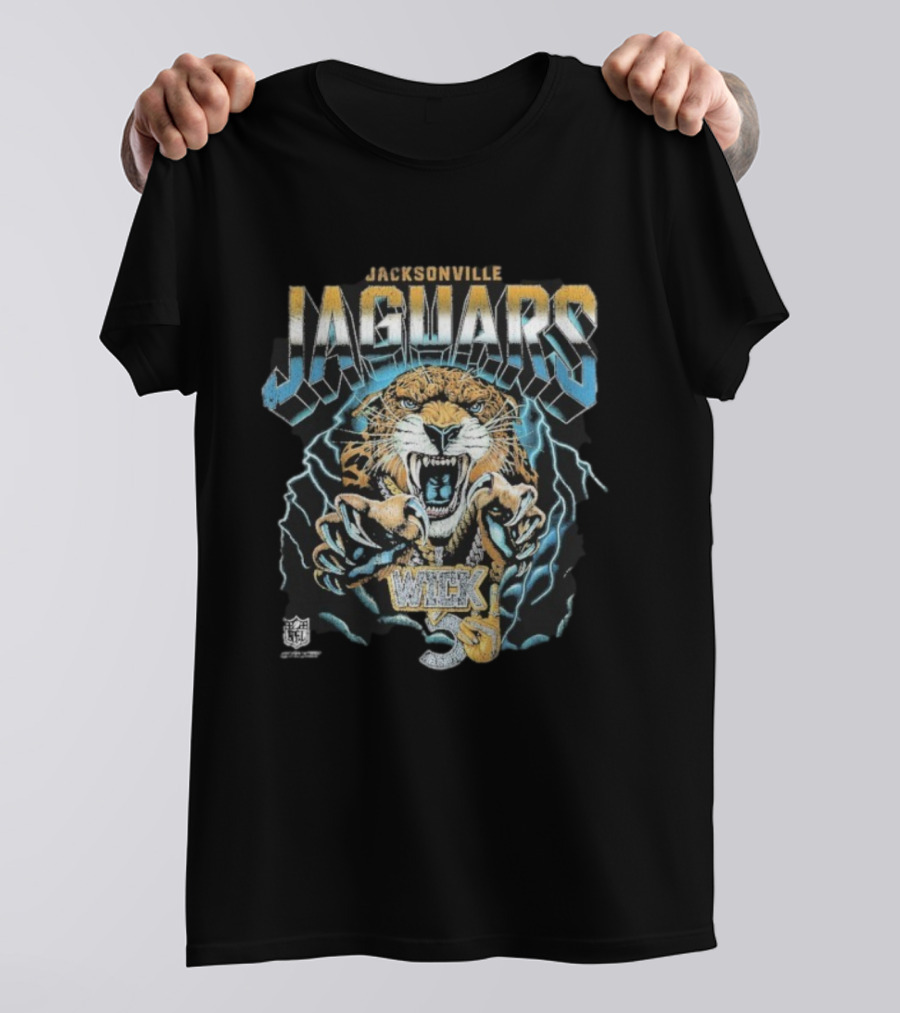 Jacksonville Jaguars NFL Nardo Wick Teal Smoke Chain T-Shirt