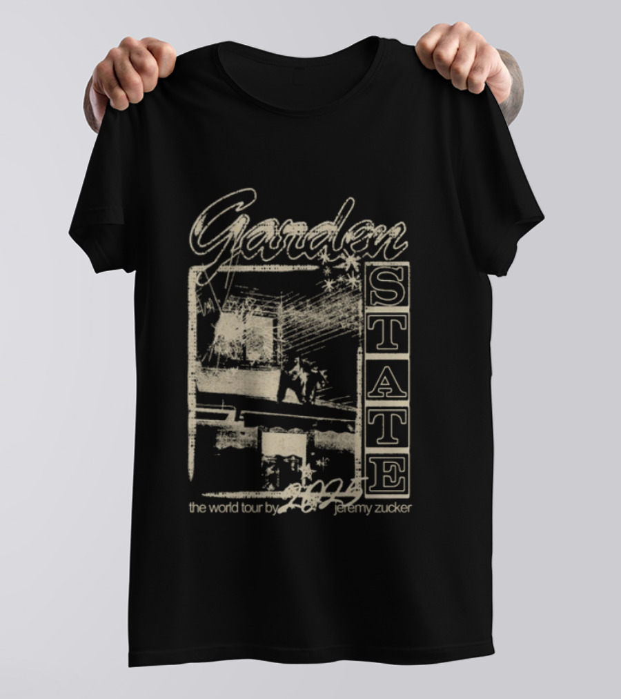 Garden State 2025 Jeremy Zucker World Tour Dates Photo T-Shirt
