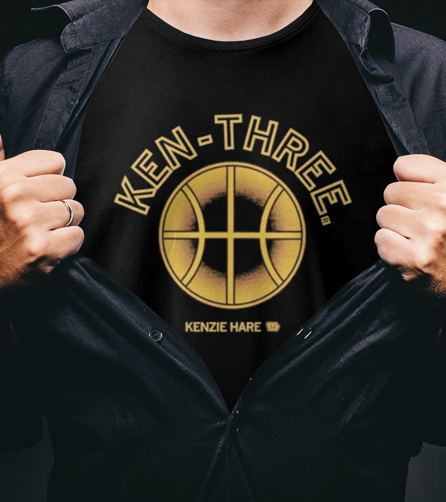 Kenzie Hare Ken Three Basketball Mock Logo T-Shirt