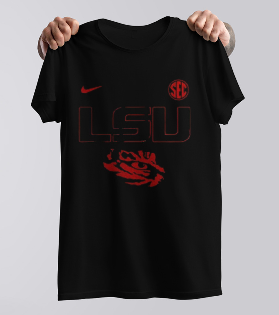 LSU Tigers Stranger Things SEC Championship Collaboration Nike T-Shirt
