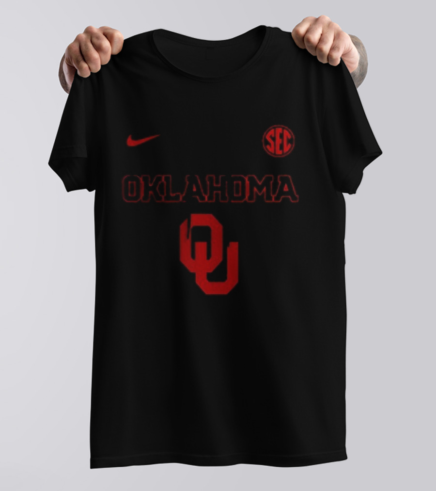 Nike Oklahoma Sooners SEC OU Stranger Things Collaboration T-Shirt
