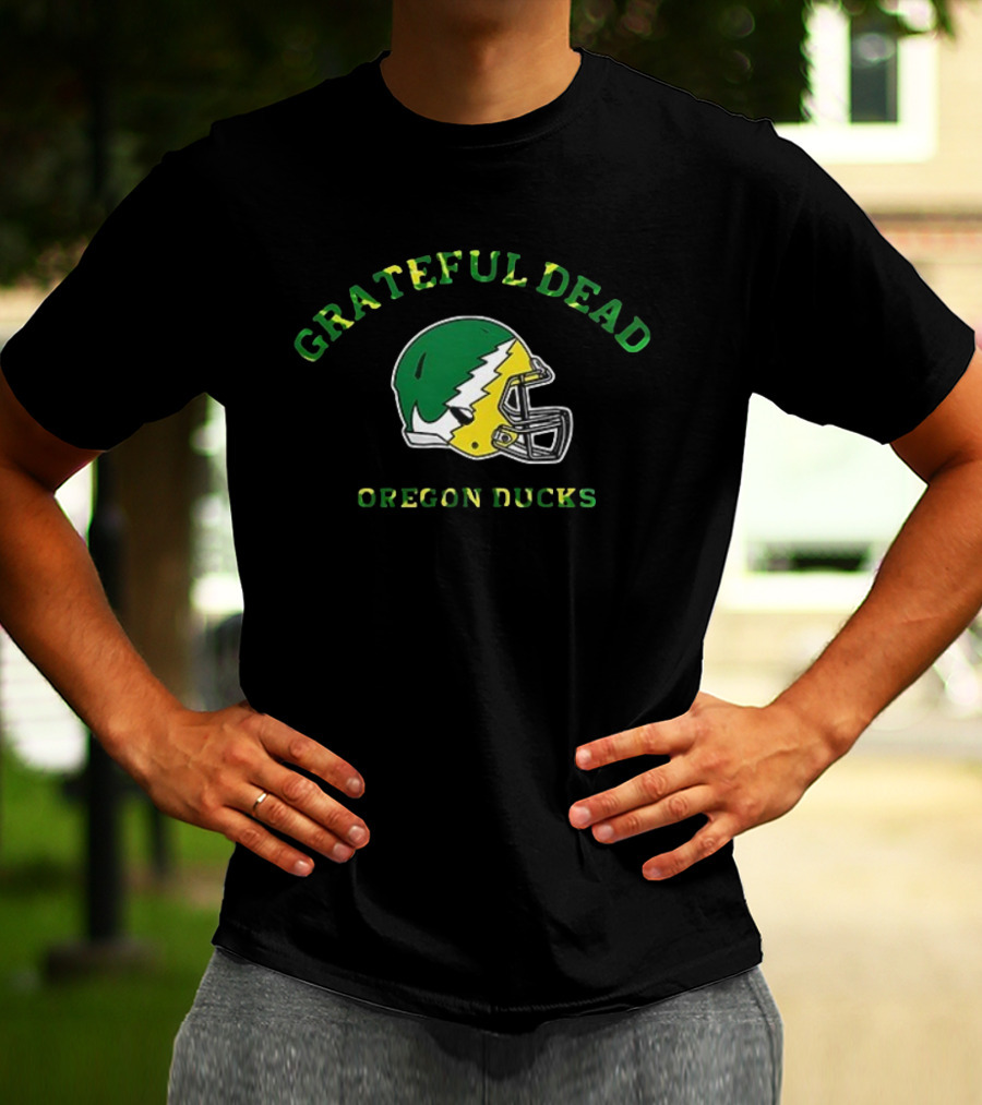 Grateful Dead Oregon Ducks Helmet Collaboration T-Shirt