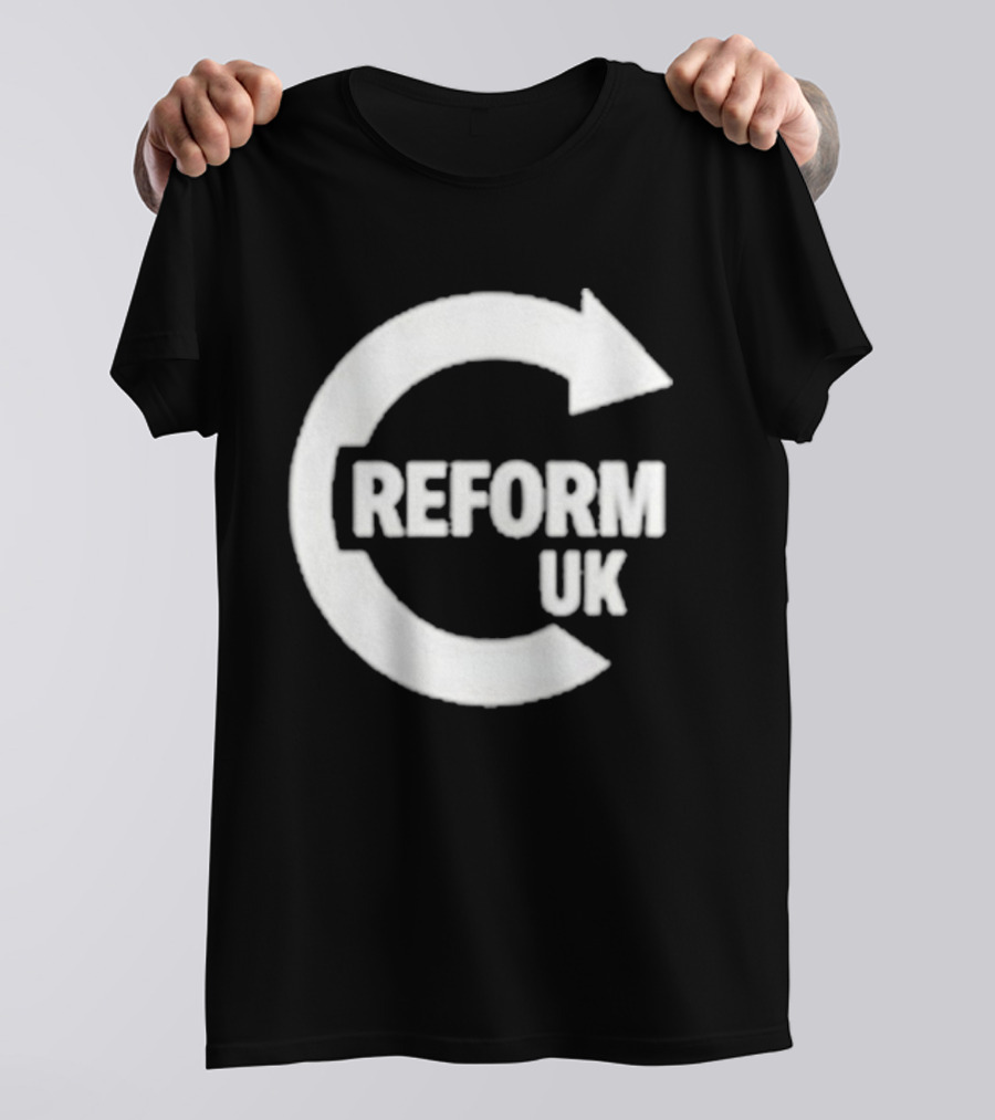 Reform UK Paul Doyle Political Symbol Arrow Circular Icon T-Shirt