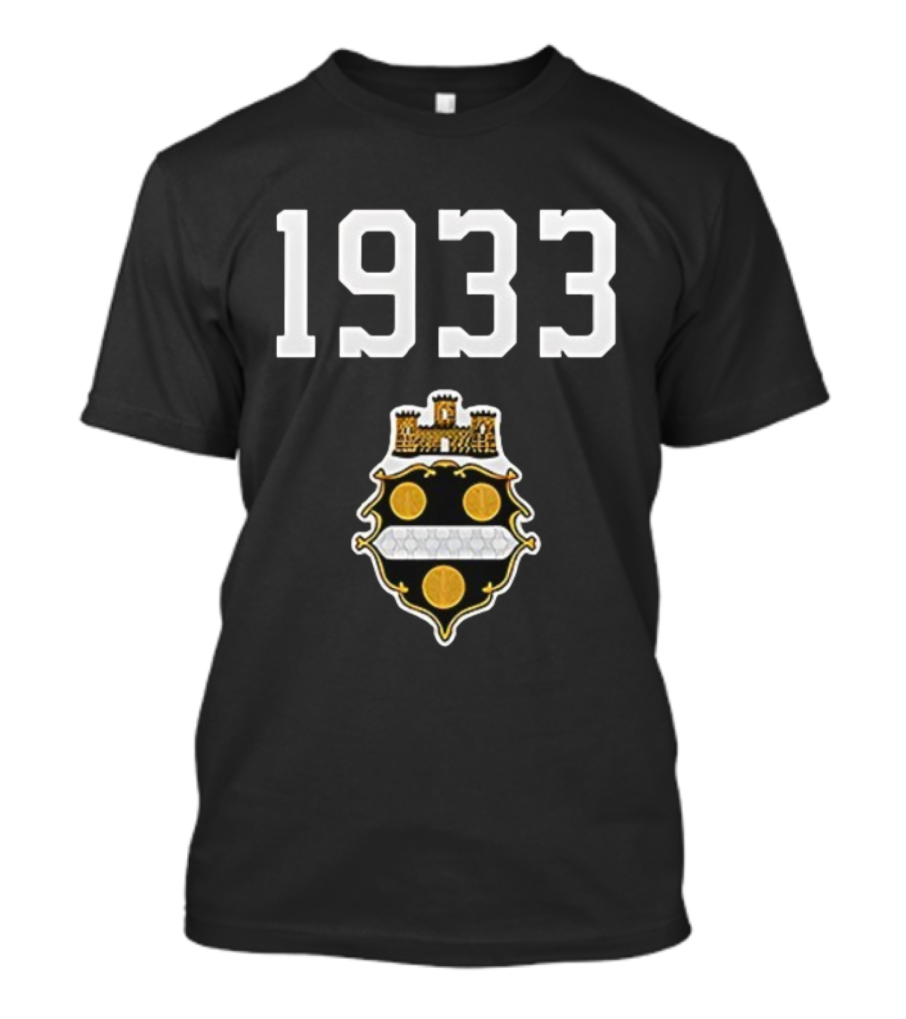 Pittsburgh Steelers 1933 Heritage Emblem With Classic Crest T-Shirt
