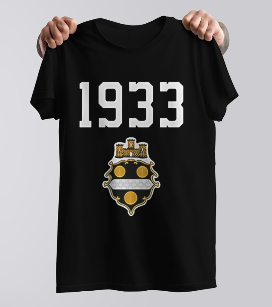 Pittsburgh Steelers 1933 Heritage Emblem With Classic Crest T-Shirt