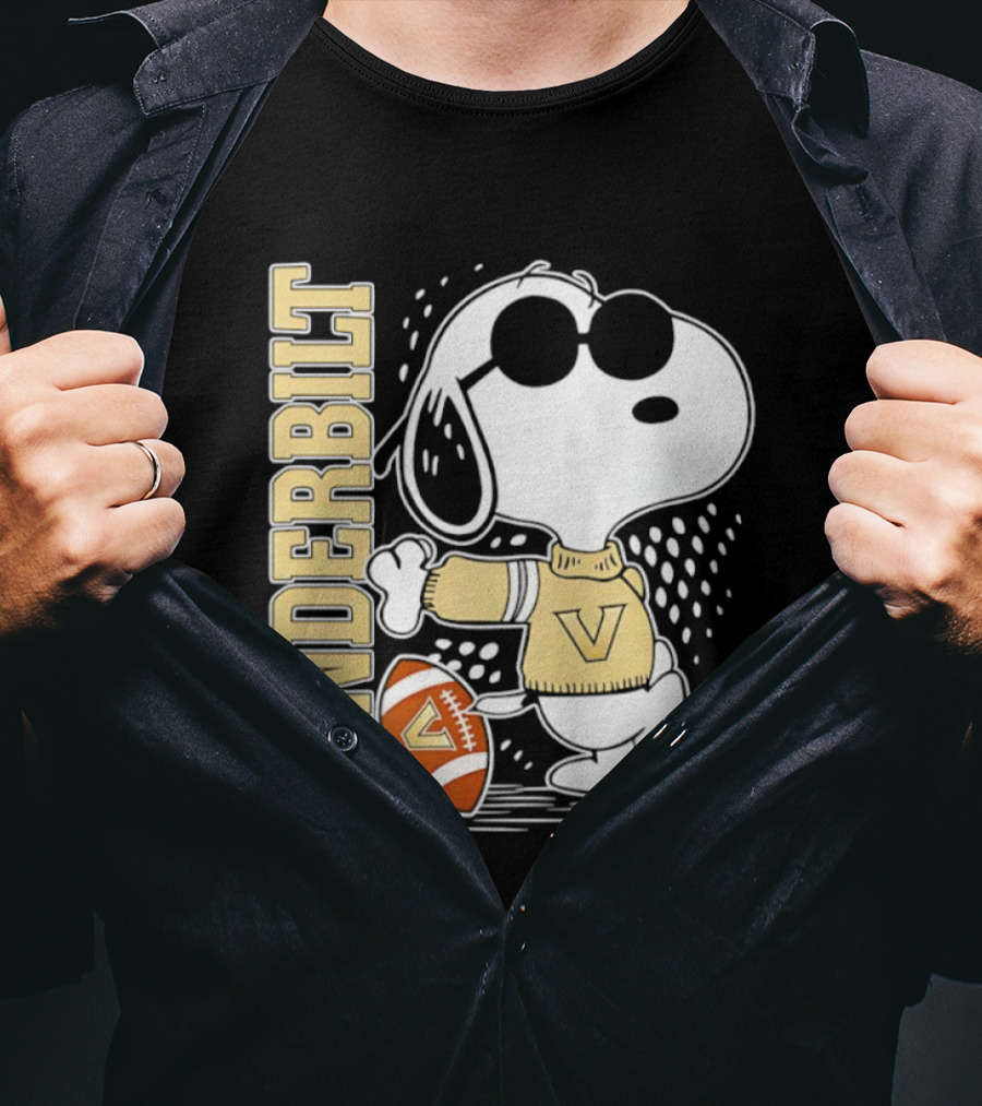Snoopy Joe Cool Vanderbilt Commodores Football Merchandise Ornament T-Shirt
