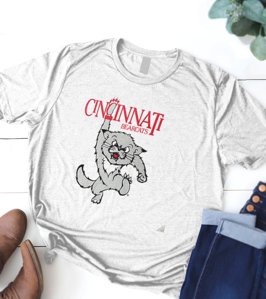 Cincinnati Bearcats Mascot Classic đỏ Trắng T-Shirt