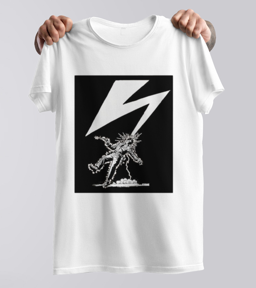 Krime Babylon Lightning Bolt Struck Punk Figures Compilation T-Shirt