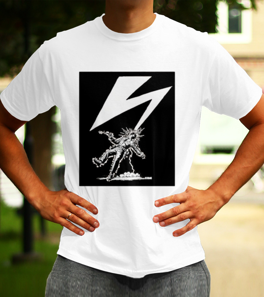 Krime Babylon Lightning Bolt Struck Punk Figures Compilation T-Shirt