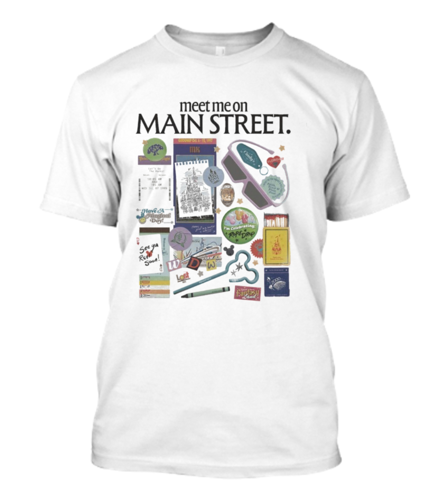 Meet Me On Main Street MK Rope Drop And Fantasy Celebrations T-Shirt