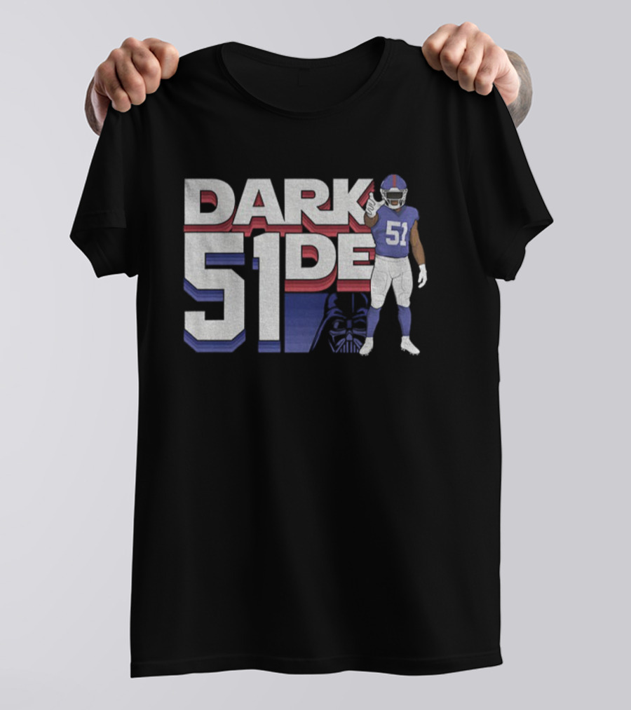 Abdul Carter New York Giants Dark 51der Star Wars NFL Football T-Shirt