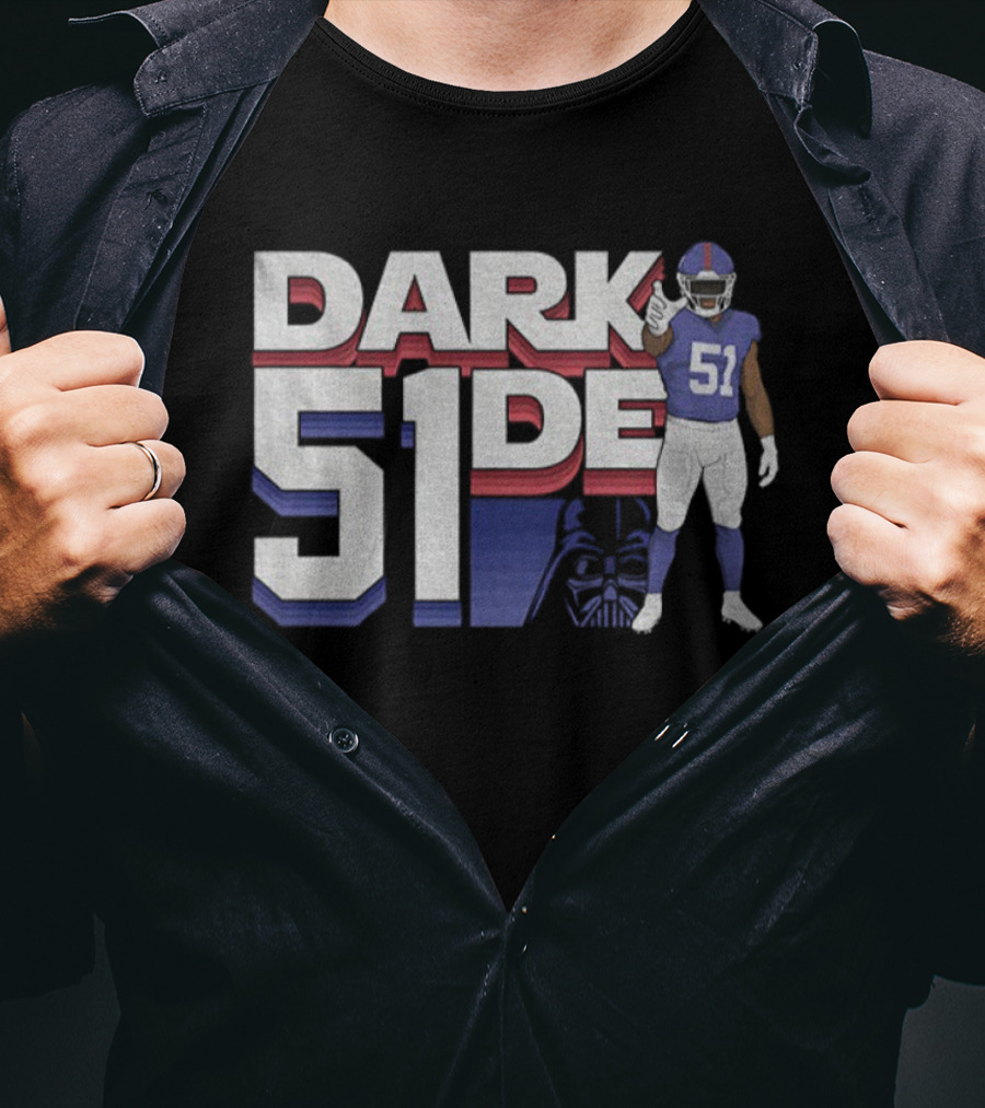 Abdul Carter New York Giants Dark 51der Star Wars NFL Football T-Shirt