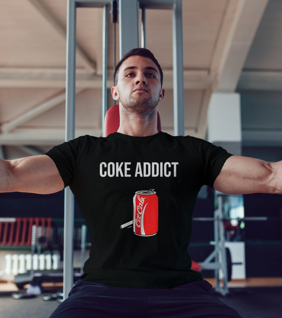 Coke Addict Parody Can And Cigarette T-Shirt