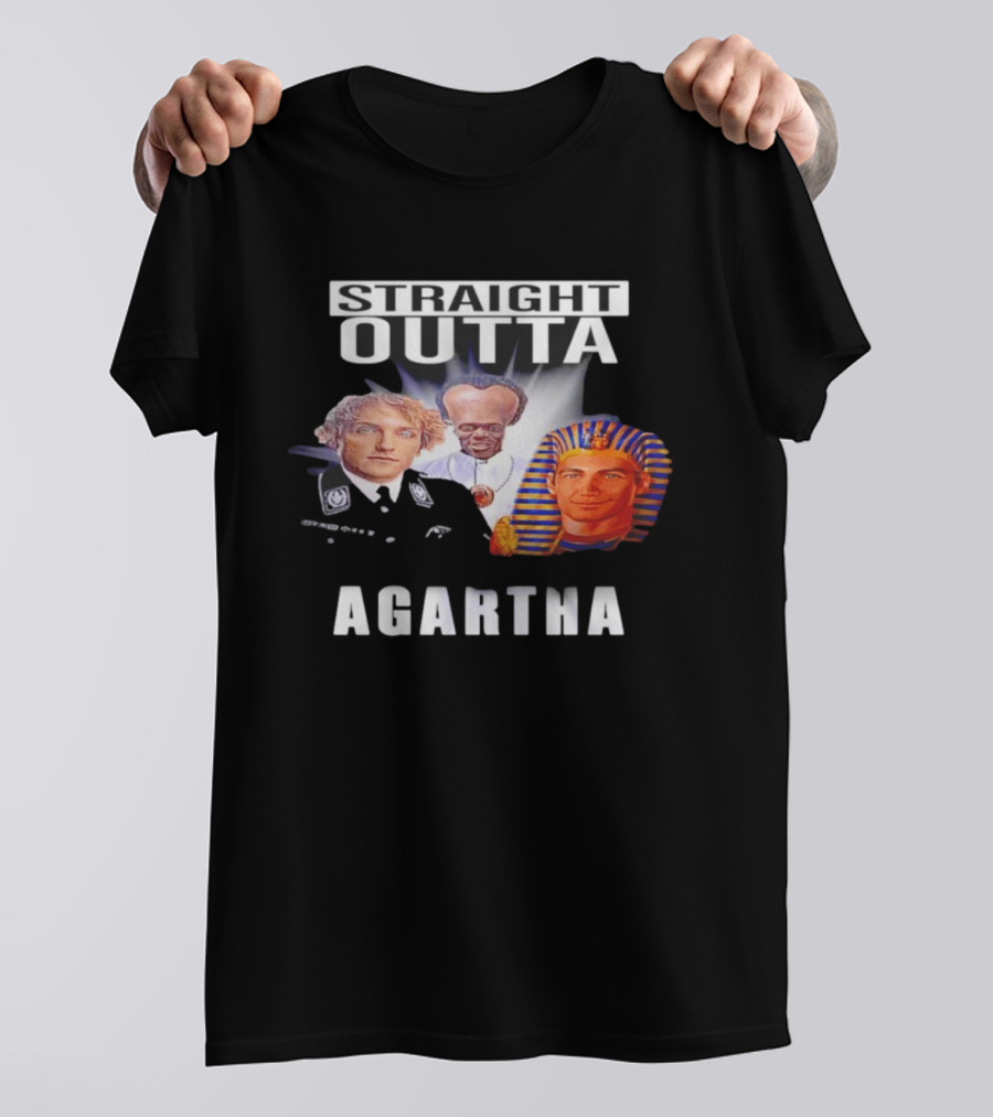 Straight Outta Agartha Logan Paul KSI White Egyptian Pharaoh T-Shirt
